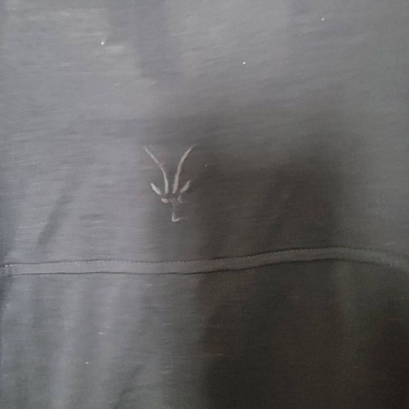 Ibex Short Sleeve Mens Large Black Merino Wool Button Up Shirt - Picture 5 of 5